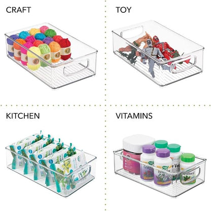 mDesign Small Plastic Baby Nursery and Food Organizer -Storage Holder Bin - Image 7