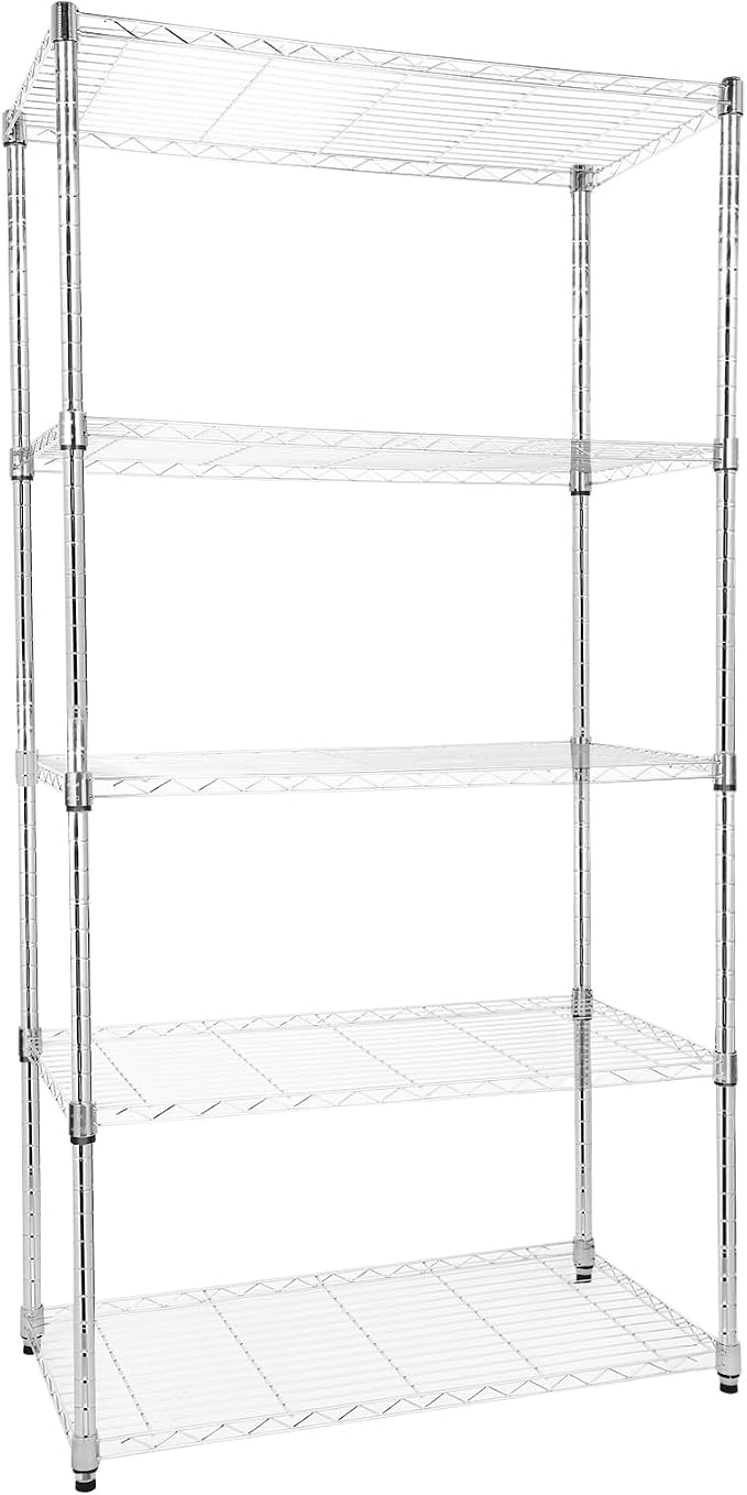 Whitmor 5 Tier Storage Shelves, Heavy Duty by Whitmor