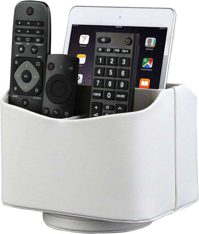 HofferRuffer Spinning Remote Control Holder, Remote Caddy, 360 Degrees by HofferRuffer