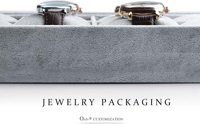 Oirlv Premium Velvet 12 Grid Jewelry Organizer Tray - Image 4