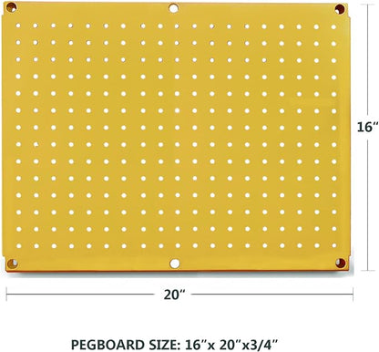 Metal Pegboard 12-Inch Tall x 16-Inch Wide Heavy Duty Wall Organizer - Image 3
