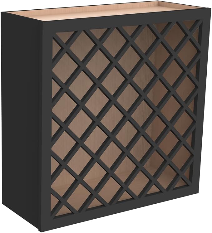 Solid Wood RTA Wine Bottle Rack Wall Cabinet - Image 7