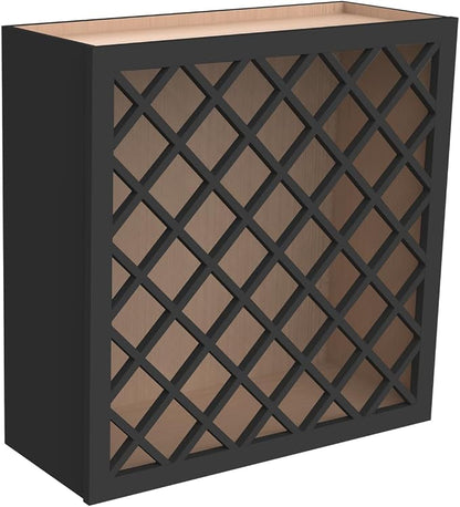 Solid Wood RTA Wine Bottle Rack Wall Cabinet - Image 7