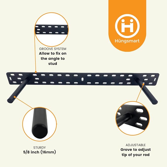 2 x 22 inch Real XL Heavy Duty Floating Shelf Brackets Designed - Image 5