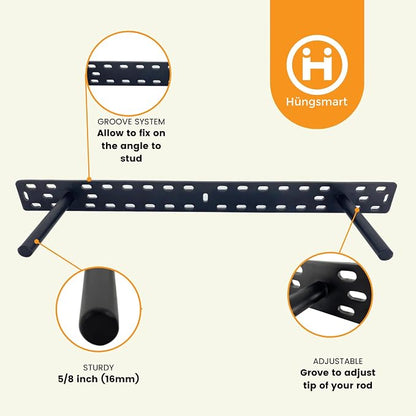 2 x 22 inch Real XL Heavy Duty Floating Shelf Brackets Designed - Image 5