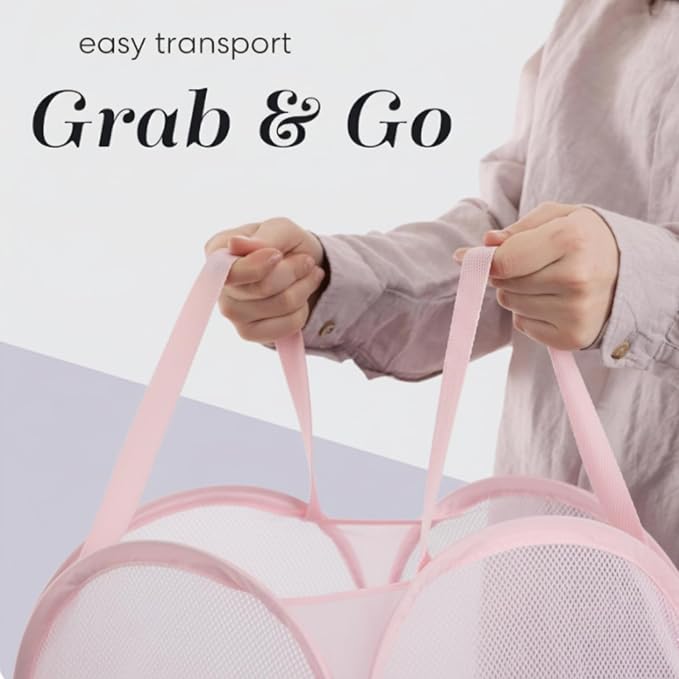 Handy Laundry Collapsible Mesh Pop Up Hamper - Image 7