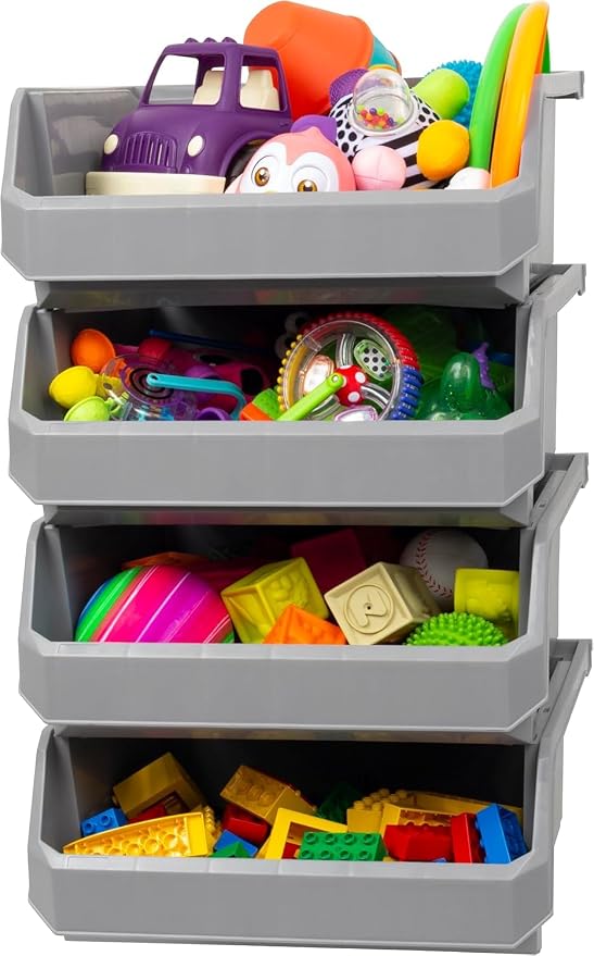 Plastic Containers for Organizing and Storage Bins for Closet, Garage or Pantry by Akro-Mils