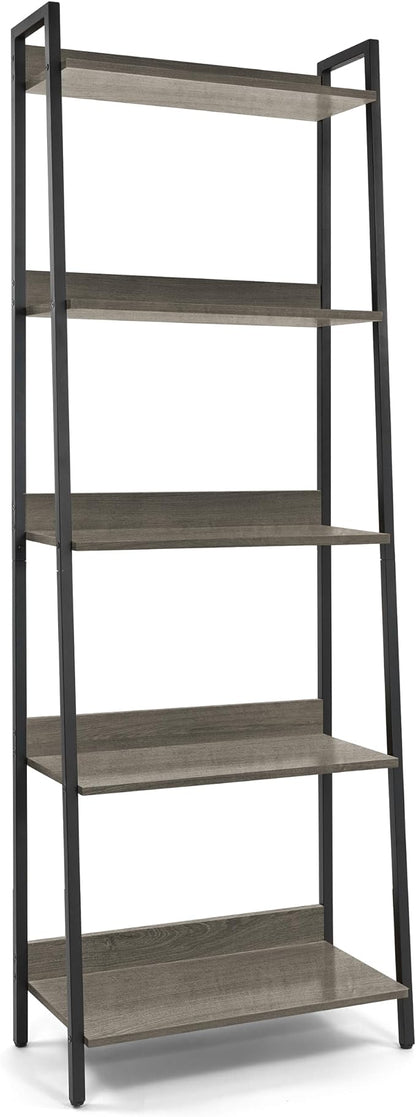 CAPHAUS 5 Tier Ladder Bookshelf, 24 Inch Width Free Standing Shelf, Bookcase - Image 8