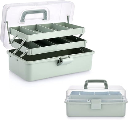 BTSKY 3-Layer Plastic Dividing Storage Box Craft Organizer and Storage by BTSKY