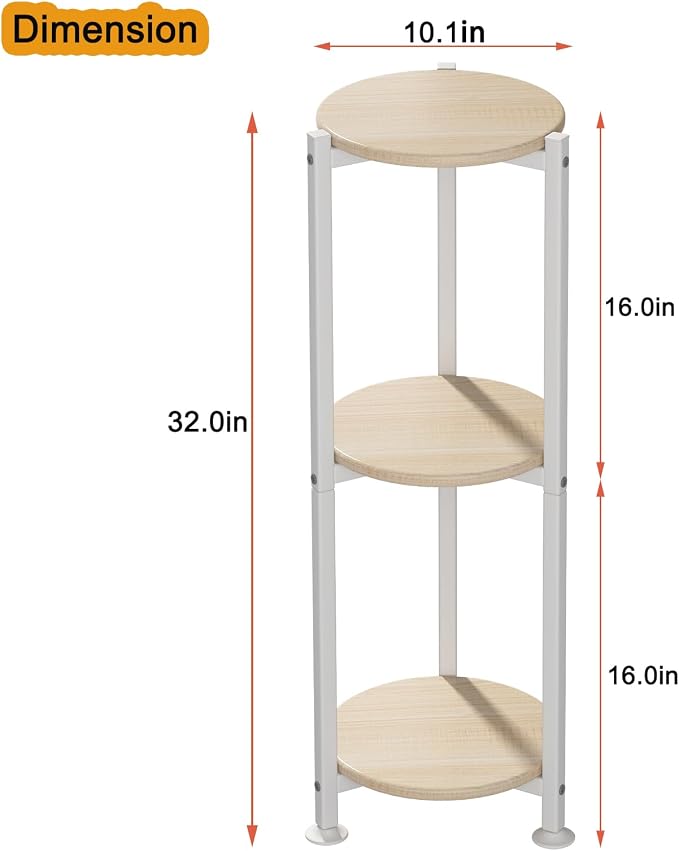 Plant Stand Indoor Corner Tall 3 Tier Metal Modern Flower Storage Plant Shelf - Image 6