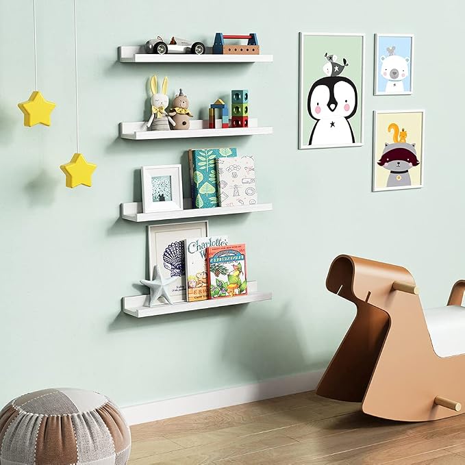 Forbena 24 Inch Floating Nursery Book Shelves - Image 2