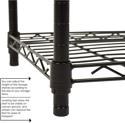 BestOffice | 4-Tier Wire Shelf - Image 6