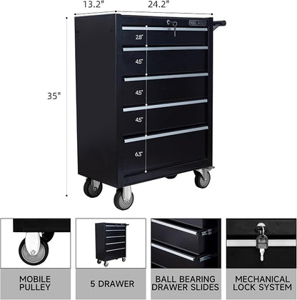 5-Drawer Rolling Tool Chest - Image 3