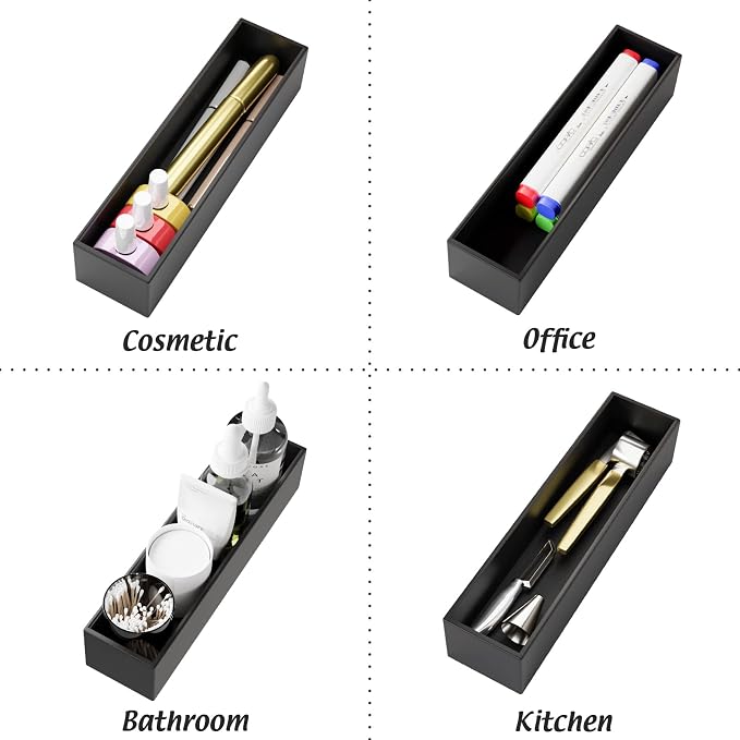 Black Bamboo Drawer Organizer - Image 7