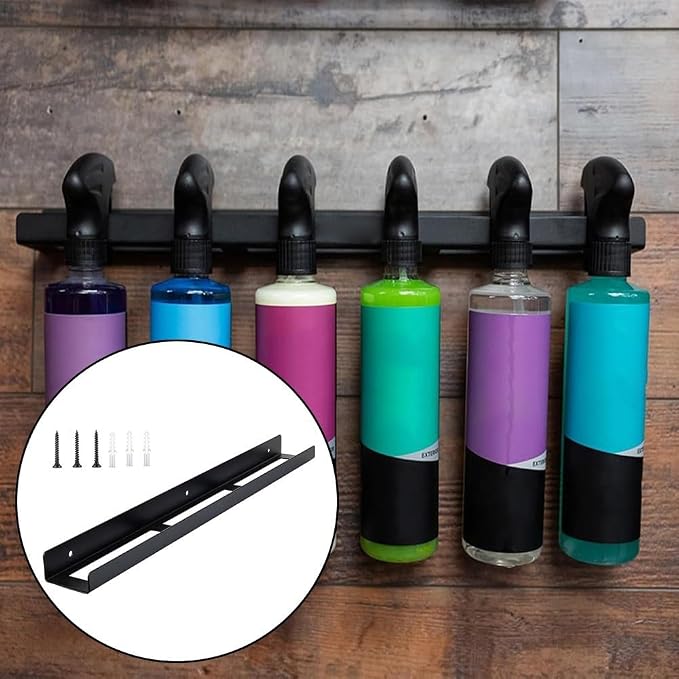 Wall Mounted Metal Spray Bottle Rack, Spray Bottle Holder, Universal-Detailing - Image 3