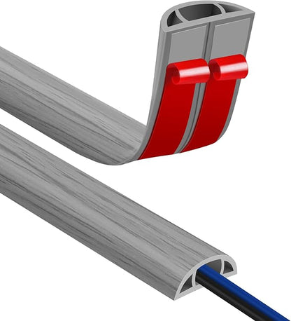 Floor Cord Covers for Wires 20FT Cable Hider Wire Cover Self Adhesive Cord by JAHOMFAI