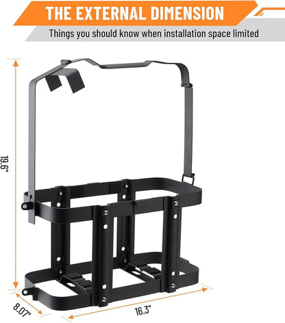 Anti-theft Jerry Can Mount Holder: Lockable Jerry Gas Can Holder Rack, 5 Gallon - Image 6