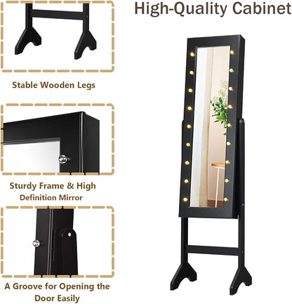 Giantex Standing Jewelry Armoire - Image 6