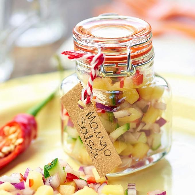 SPANLA Spice Jars, 24 Pack 4oz Small Glass Jars - Image 7