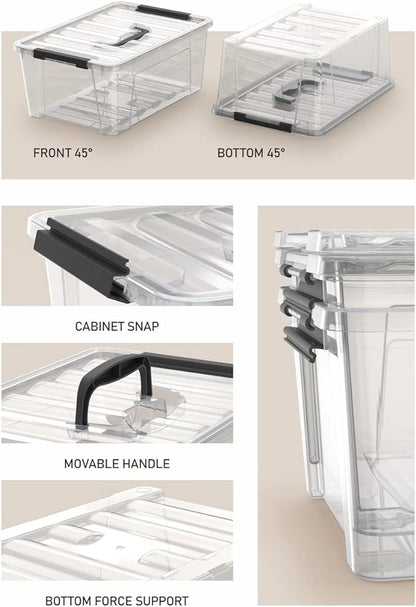 WYT Clear Storage Latch Bins - Image 3