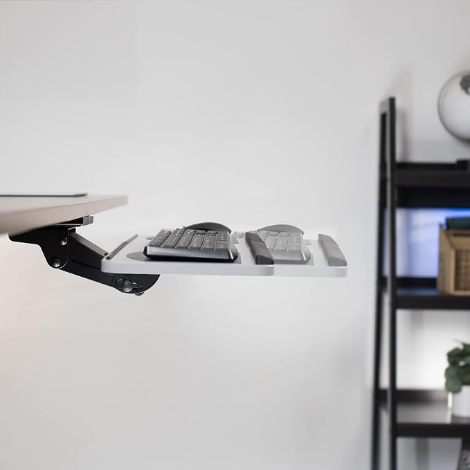 VIVO Adjustable Computer Keyboard and Mouse Platform Tray, Ergonomic Under - Image 2