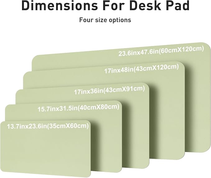 Aothia Faux Leather Desk Mat – Large Mouse Pad, Non-Slip PU Leather Blotter - Image 5