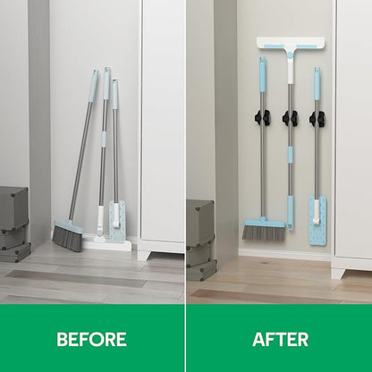 reliahom 10 Pack Broom Holder Wall Mount Mop Grippers No Drilling Self Adhesive - Image 7