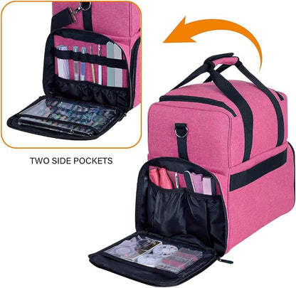 Large Makeup Cosmetic Bag with 3 Removable Case and 2 Removable Dividers Double - Image 3