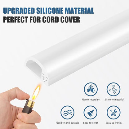 Silicone Wall Wire Hider, Side Open Wire Covers - Image 3