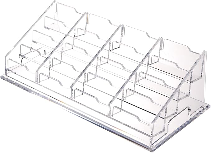 YUXUN 16 Slots Acrylic Business Card Holder - Image 8