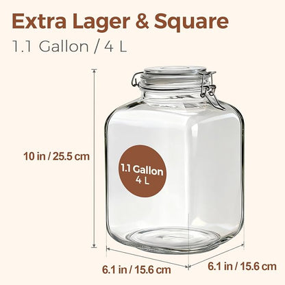 ComSaf 1.1 Gallon Glass Jar - Image 2