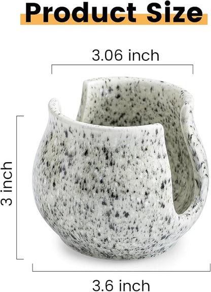 Sponge Holder for Kitchen Sink, Ceramic Dish Sponge Dish Rack Scrubby Caddy - Image 5