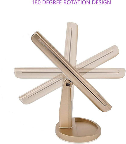 deweisn Floor Mount Tri-Fold Lighted Vanity Mirror - Image 6