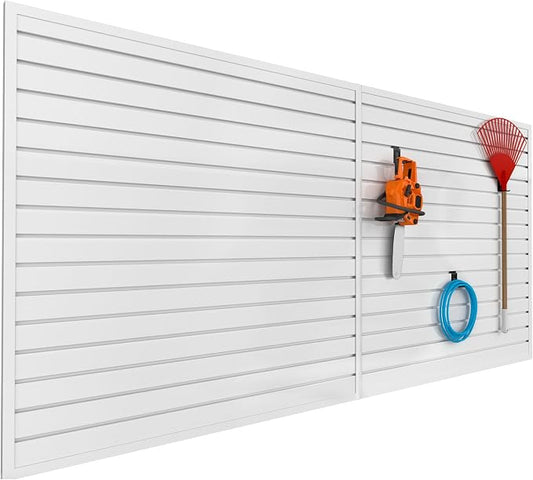 Slatwall Panel Garage Organizer PVC Slatwall Heavy Duty Wall Mounted Rack by BRITINE