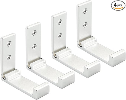 Folding Coat Hooks, Wall Hooks for Hanging Aluminum Alloy Cloth Hanger Coat by Latomex
