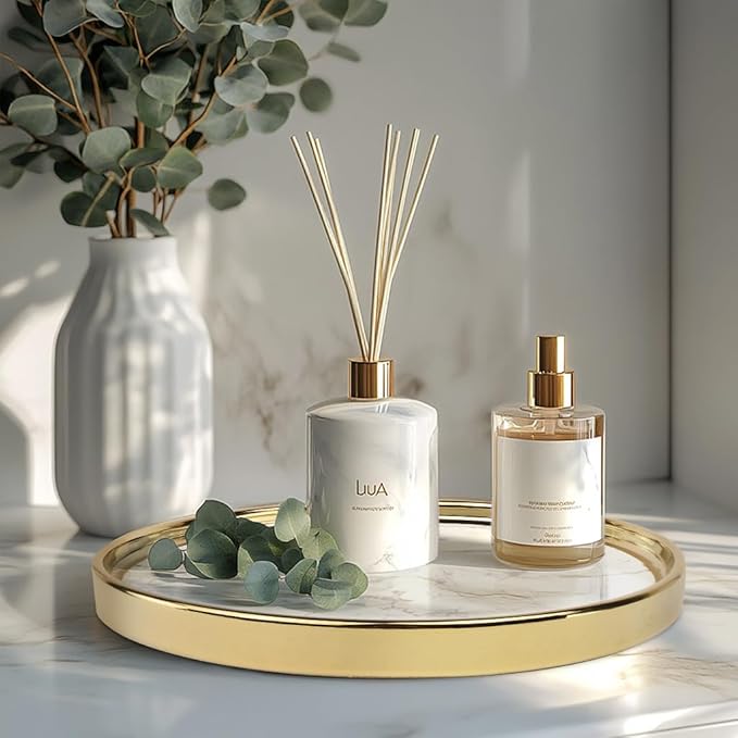 Vanity Perfume Round Decorative Storage Tray - Image 3