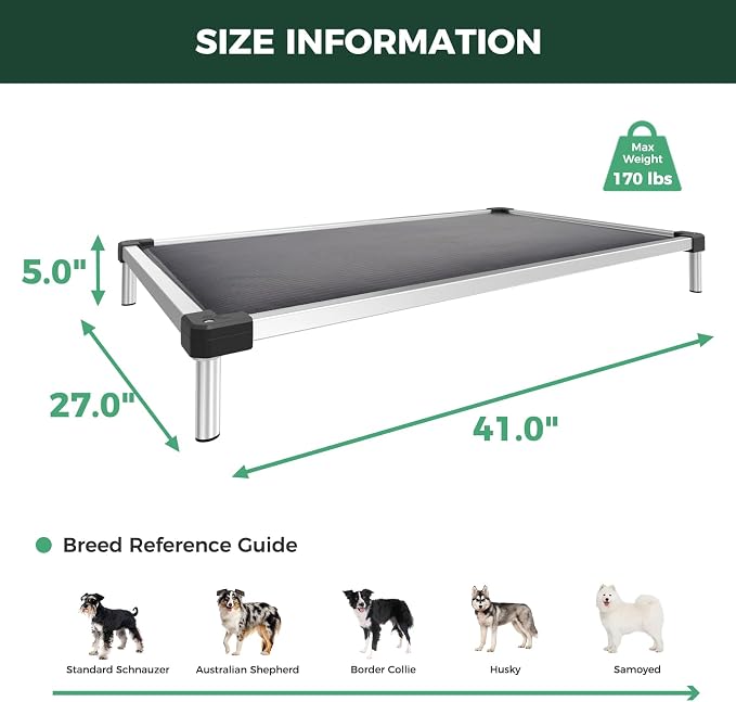 FXW TitanNest Chew-Proof Elevated Dog Bed, Raised Cot - Image 6