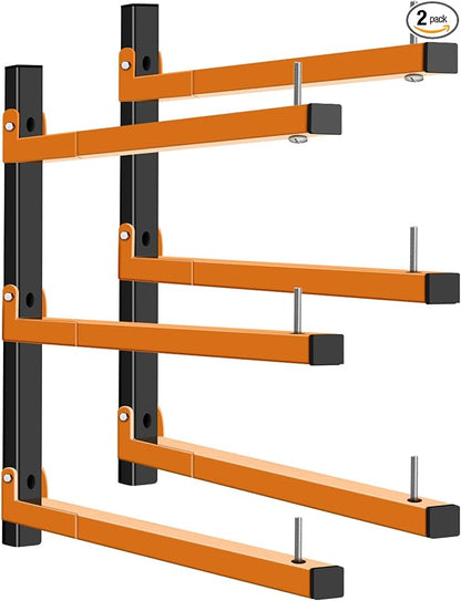Lumber Rack Wall Mount, Heavy Duty Wood Storage Racks, 3-Level System Garage by Cyhwealth