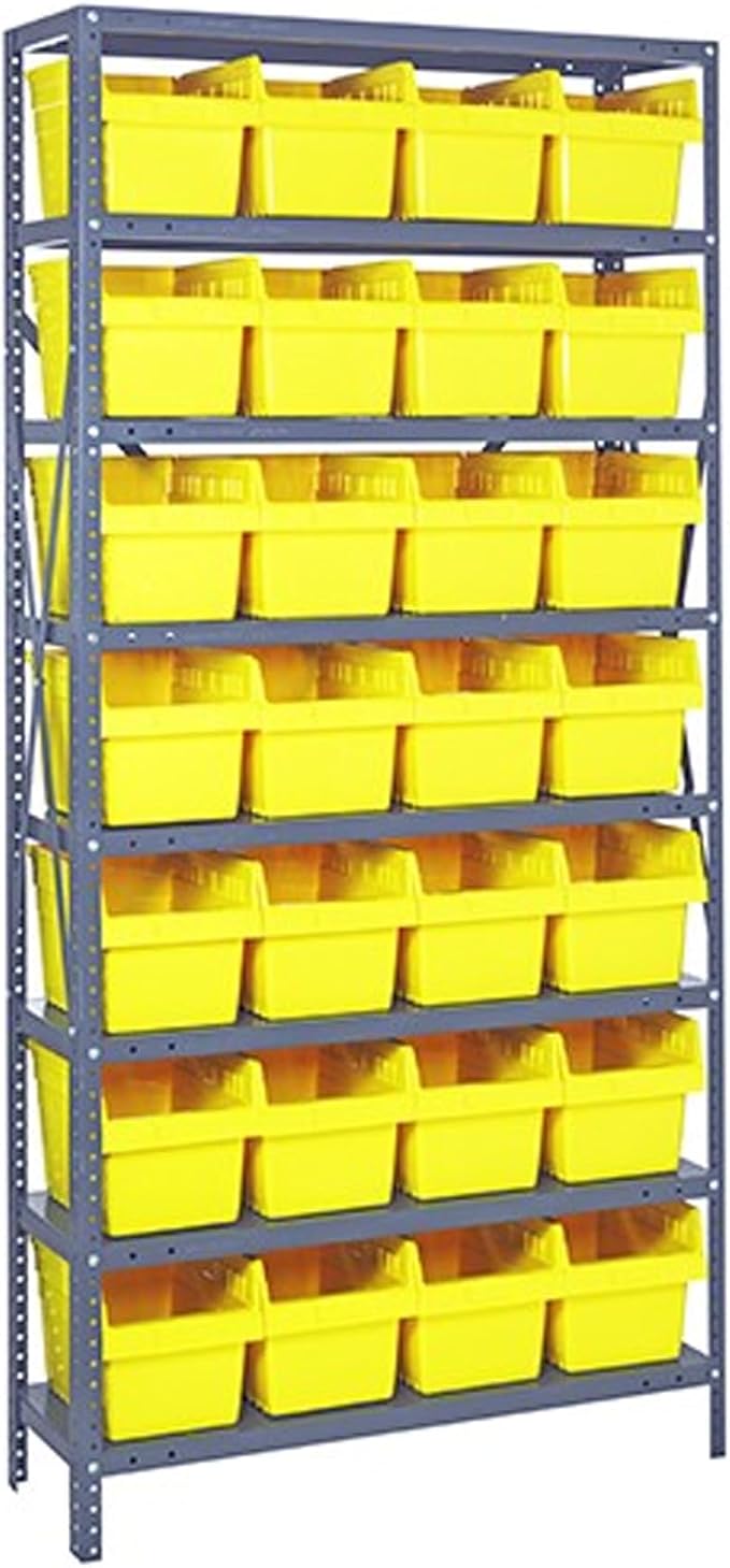 Quantum Storage Systems 1275-SB807YL Solid Heavy Duty 8 Shelves 28 STORE-MAX by QuantumStorageSystems