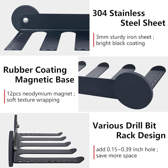 MUTUACTOR Power Tool Organizers and Storage Drill Tools Holder Magnetic Mount - Image 3
