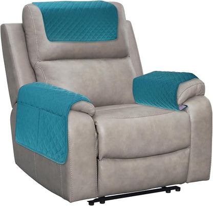 uxcell 3 PCS Armrest Covers, Couch Arm Cover Furniture Protect Slide Recliner by uxcell