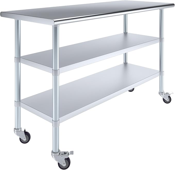 AmGood Stainless Steel Work Table by AmGood