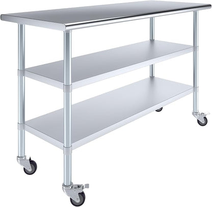AmGood Stainless Steel Work Table by AmGood