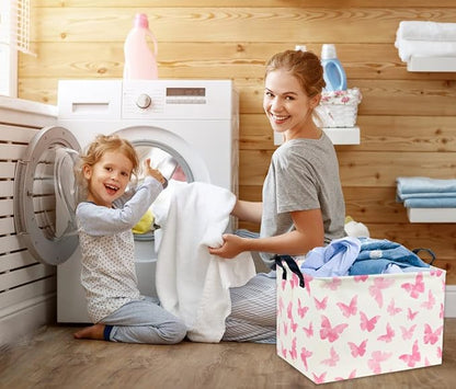 Rectangular Butterfly Basket Kids Baby Storage Basket Cute Toy Storage Bin - Image 5