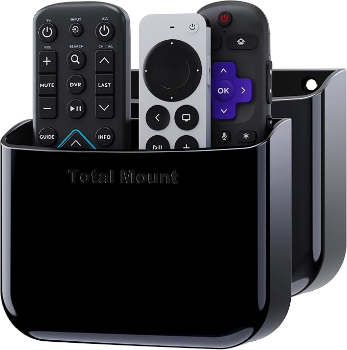 TotalMount Hole-Free Remote Holders – Eliminate Need to Drill Holes in Your Wall by TotalMount
