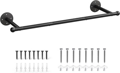 OROPY 33" Industrial Pipe Clothing Rack, Wall Mounted Clothes Rack | Closet Rods by OROPY