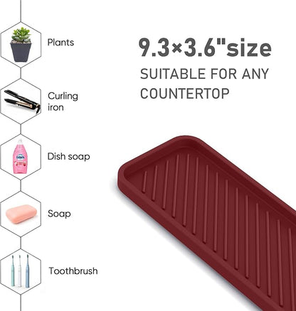 EG-SIPRO Silicone Sponge Holder, Kitchen Sink Organizer Tray, Sponge Caddy - Image 4