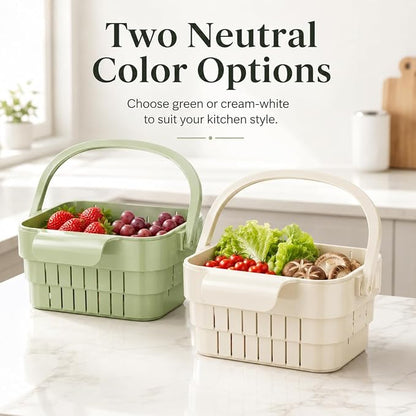 Foldable Colander Sink Drain Basket - Image 2