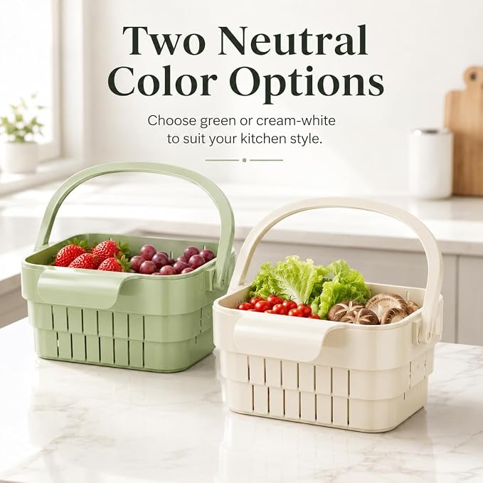 Foldable Colander Sink Drain Basket - Image 2