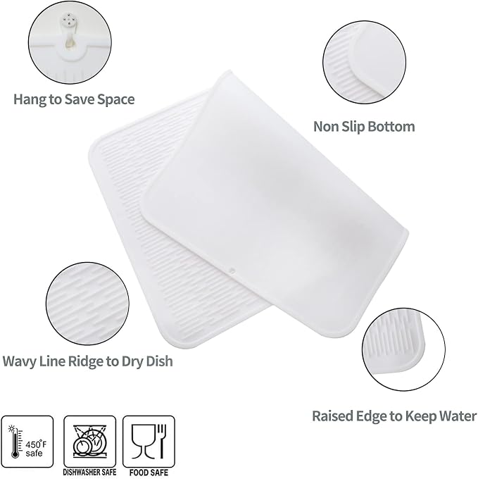 Silicone Dish Drying Mat for Multiple Usage, Easy clean, Eco-friendly, - Image 4